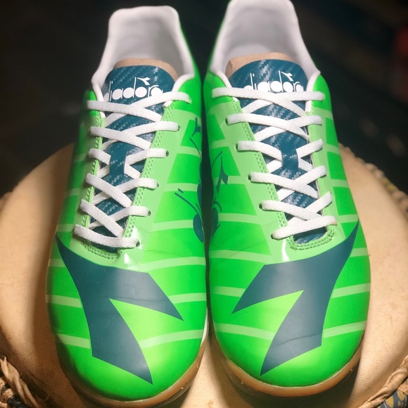 Diadora RB2003 R ID Soccer Green Fluo/Atl Sz 12.5 - Picture 2 of 9